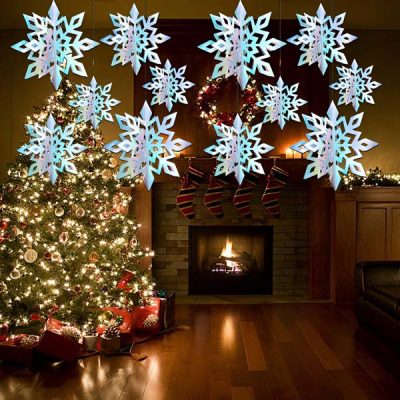 Fiokë Dëbore 3D Holografike (6 copë) | HOLOFLAKE