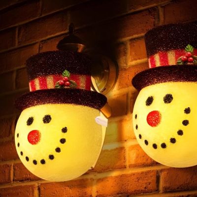 Mbulesë drite në formë pupazzi bore | SNOWKO